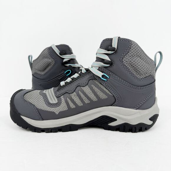 KEEN Womens Utility Reno Mid KBF Work Boot US 7.5 Grey Waterproof Comp Toe NIB - Picture 7 of 14